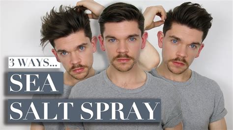 3 Ways To Use Sea Salt Spray Mens Hair Youtube