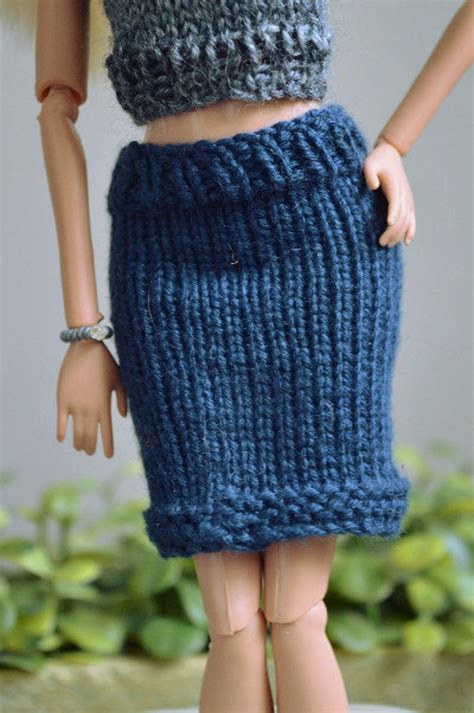 Easy Barbie Knitting Patterns For Essential Skirts 5 Pack Etsy Uk