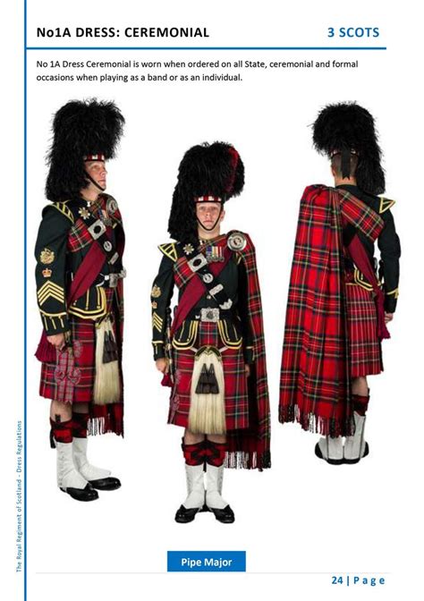 3 Scots The Black Watch No1a Dress Ceremonial Pipe Major