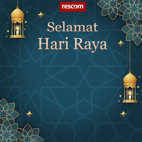 Frame Facebook And Template Poster Raya Edition Rescom Real