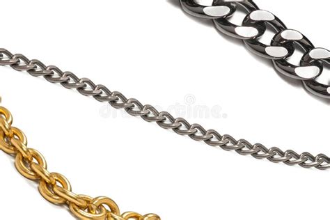 Steel Chain Isolated On White Backgroound Stock Photo Image Of Strong