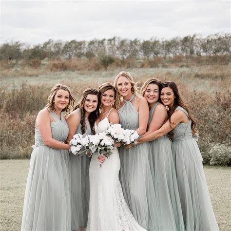 Real Birdy Grey Weddings Birdy Grey Convertible Sage Mesh And Tulle