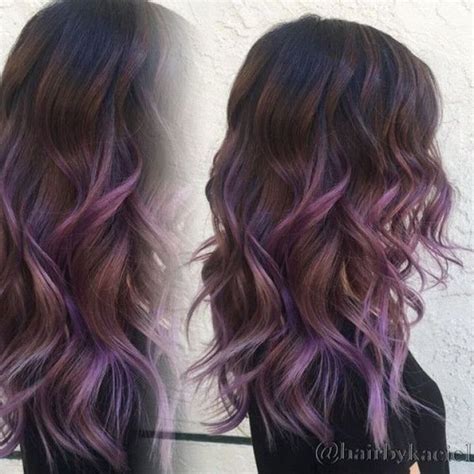 Best 25 Purple Highlights Ideas On Pinterest Purple Brown Hair For