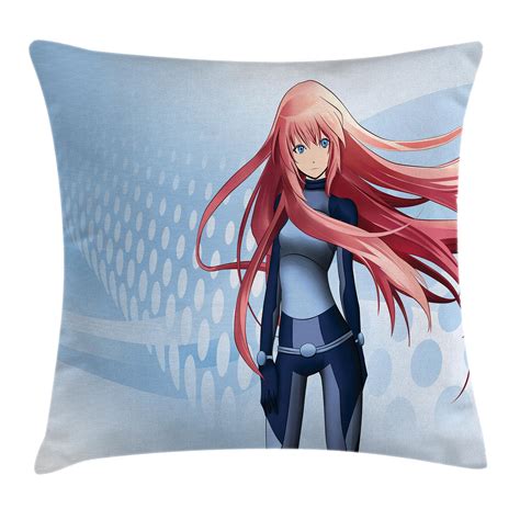 Maybe you would like to learn more about one of these? Anime Throw Pillow Cushion Cover, Futuristic Manga Girl ...