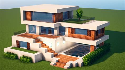 Как Построить Красивый Дом в Майнкрафт 3 этажа Youtube