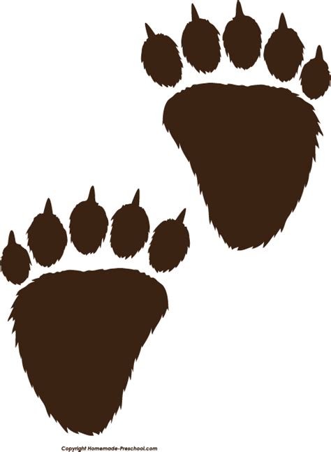 Free Paw Prints Clipart Inspiration Logos Graphic Design Bear Paw