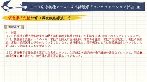 2020年度診療報酬改定【摂食嚥下支援加算（摂食機能療法）】 リハビリ専門家の出張リハビリ