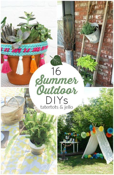 16 Outdoor Summer Diys With Images Summer Diy Outdoor Patio Diy