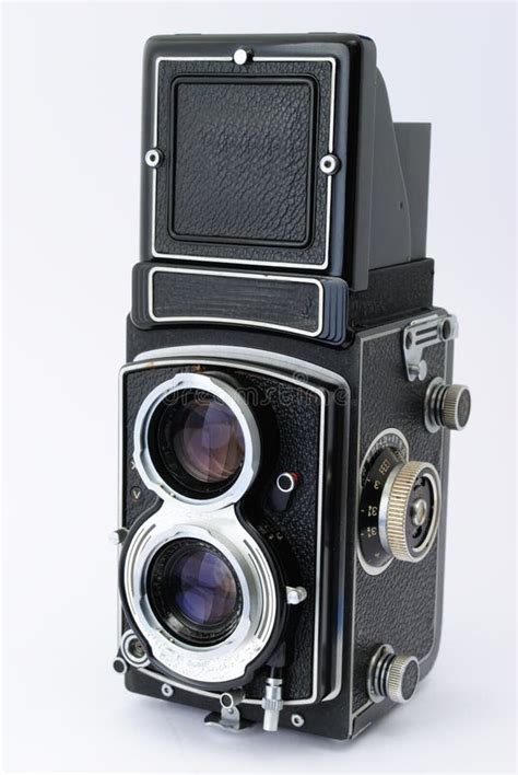 Antique Twin Lens Reflex Camera Stock Photo Image Of Focus Cinema