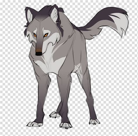Gray Wolf Drawing Cartoon Sketch Others Transparent Background Png