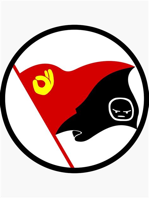 Anarcho Communist Emoji Flag Circled Sticker For Sale By
