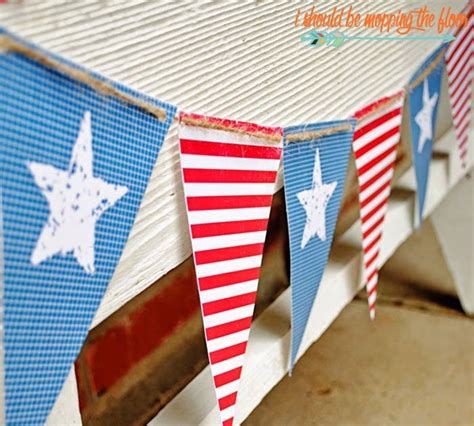 Free Patriotic Banner Printable I Should Be Mopping The Floor