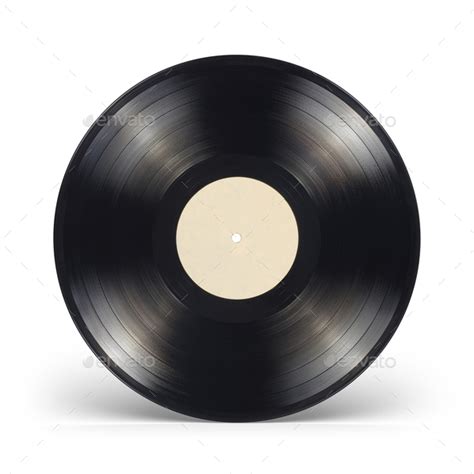 12 Inch Vinyl Record With Blank Label Isolated Stock Photo By Ha4ipuri