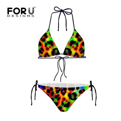 Top Women Leopard Print Bikini Brazilian Sets Swimsuit Beachwear Padded