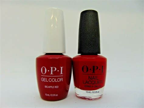 Opi Gelcolor Soak Off Gel Polish Nail Lacquer Big Apple Red N25