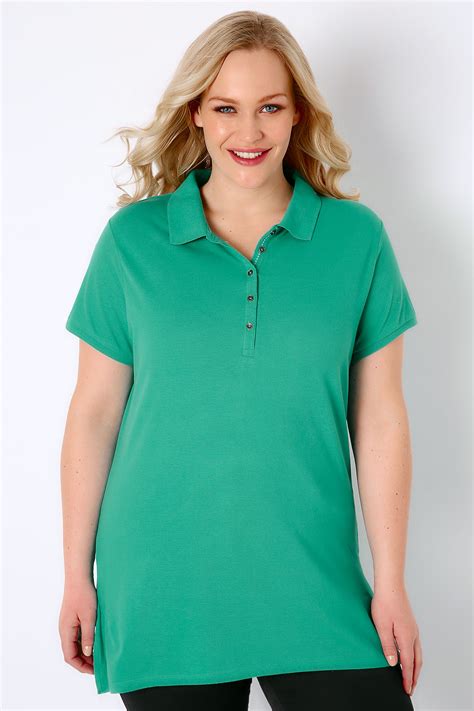 Jade Green Polo T Shirt Plus Size 16 To 36