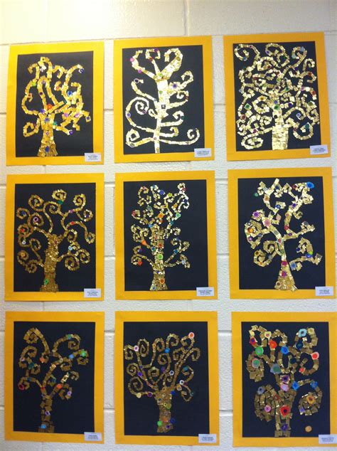 Gustav Klimt Tree Of Life Art Project For 56 Grade