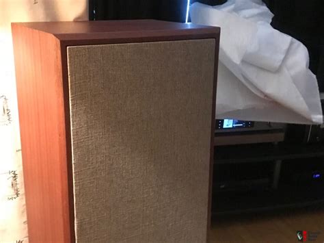 Klh Model 5 Speakers In Beautiful African Mahogany For Sale Canuck