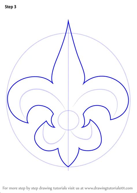How To Draw New Orleans Saints Logo Nfl Step By Step