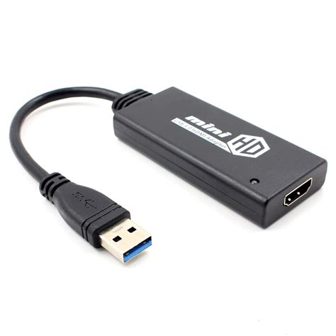 Mini Usb 3 0 To Hdmi Hd Tv 1080p Video Cable Adapter Converter For Pc