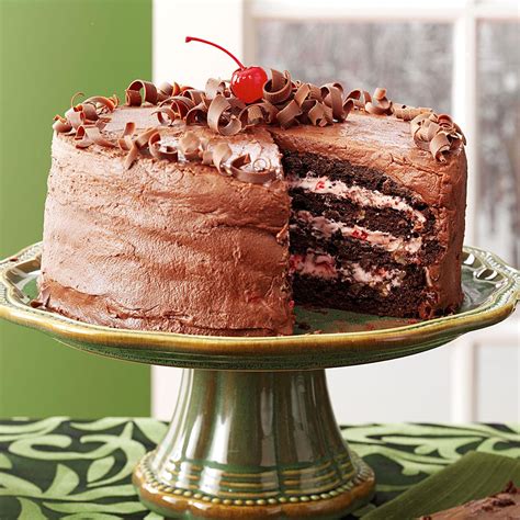 Well you're in luck, because here they come. Cherry Chocolate Layer Cake Recipe | Taste of Home