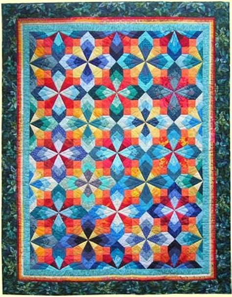Brightly Colored Quilt For A Single Bed Etsy