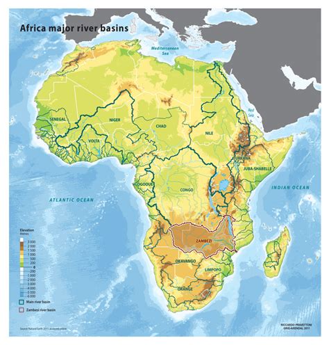 Mapa De Africa Sin Nombres