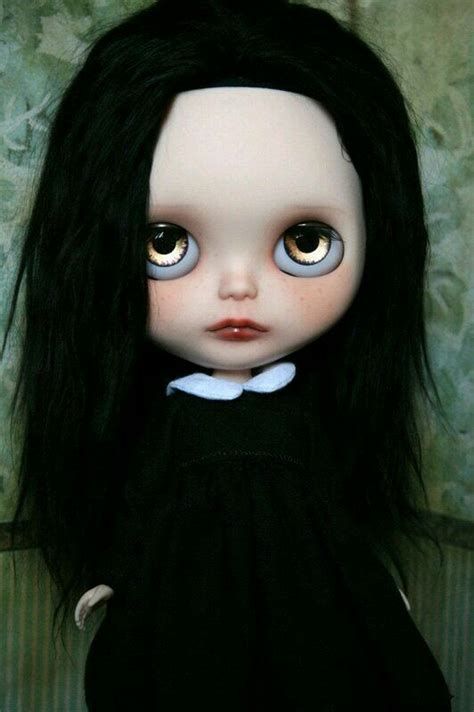wednesday addams gothic blythe dolls gothic dolls cute dolls