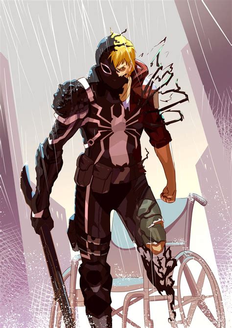 Agent Venom By Mangamie Marvel Spiderman Spiderman Artwork