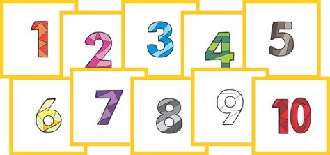 I have prepared some free printable number coloring pages from 1 through 10. Learn your Numbers 1-10