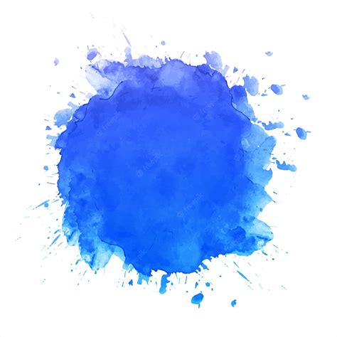 Free Vector Hand Draw Blue Splash Watercolor Background