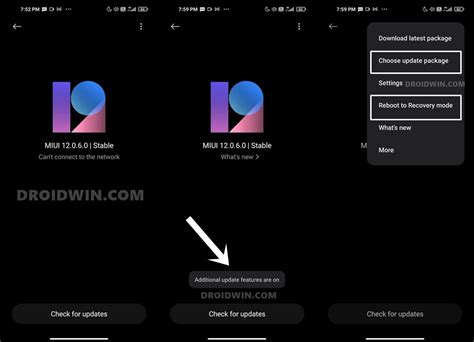 Recovery rom and fastboot rom. Enable Choose Update Package | Reboot to Recovery Mode ...