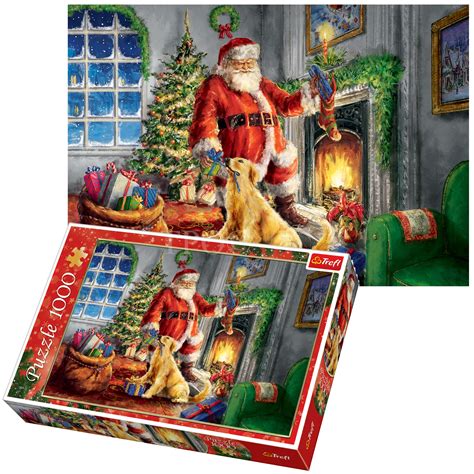 Trefl 1000 Piece Adult Large Christmas Theme Santa Claus Jigsaw Puzzle