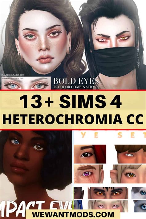 13 Stunning Sims 4 Heterochromia Cc We Want Mods