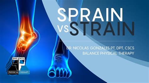 Sprain Vs Strain Balance Physical Therapy Youtube