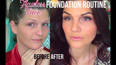 Flawless Face Foundation Routine For Dry Skin Youtube