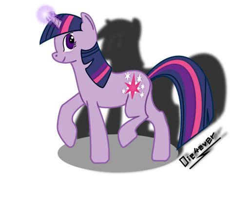 Twilight Sparkle Walking Coloured By Die4everart On Deviantart