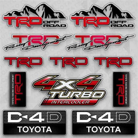 Toyota Trd Racing Development Sport Car Logo Sticker Vinyl 49 Off