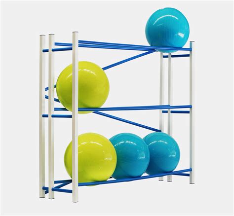 Pilates Ball Rack Made Of Pvc Plastic Decoplastic