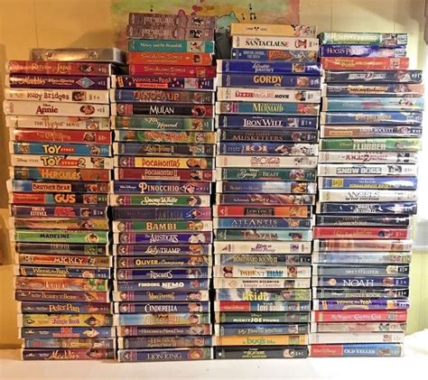 Walt Disney Black Diamond Collection And Masterpieces Vhs Lot Nice