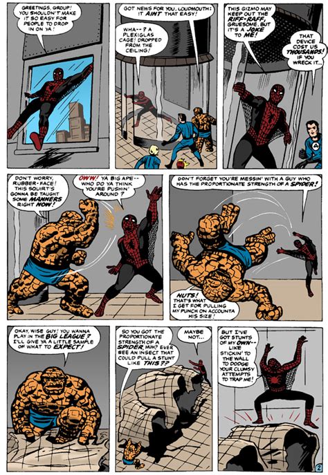 The Original Marvel Universe Fantastic Four Meet Spider Man Recolored