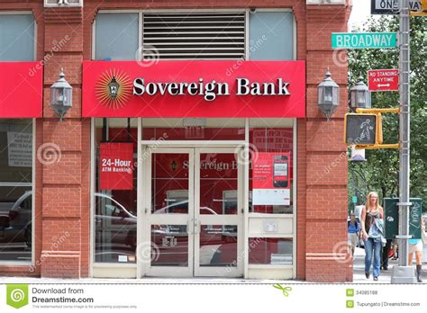 Check to make sure they've fully updated your profile correctly. Sovereign Bank editorial stock photo. Image of city ...