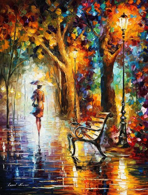 The End Of Patience Palette Knife Modern Oil Painting On Canvas By