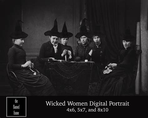 Vintage Victorian Witch Halloween Portrait Photograph Etsy