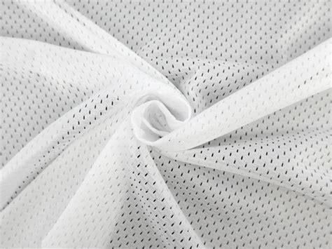 Polyester Athletic Mesh In White Bandj Fabrics