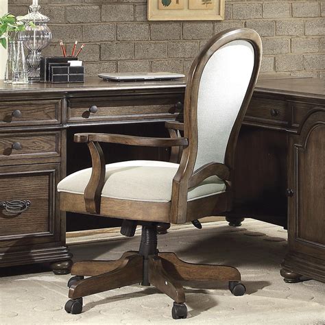 Round Back Upholstered Desk Chair 15838 By Riverside At Rileys