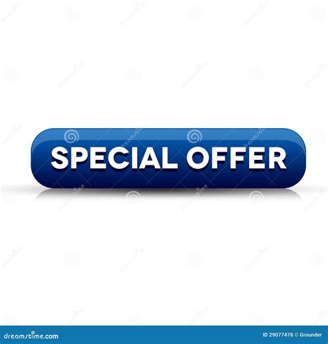 Special Offer Button Blue Royalty Free Stock Photos Image 29077478