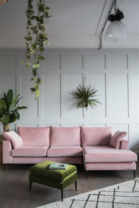 Interiors Trends 2018 Velvet Corner Sofa Pink Velvet Sofa Pink Couch