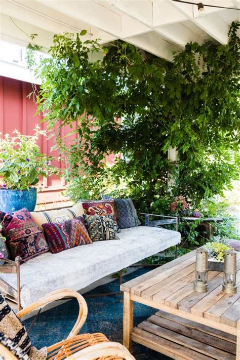 Our Favorite Boho Patio Spaces For Home Decor Inspiration These