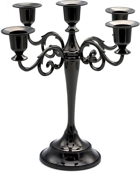 5 Candle Metal Candelabra Candlestick Holders 10 6 Inch Tall Candle Holder Wedding